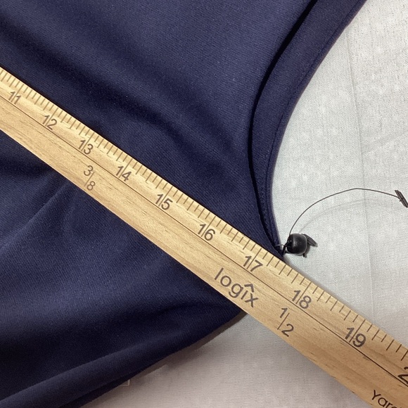 NWT Calvin Klein Size 8 Navy and White Midi Dress - Picture 12 of 12